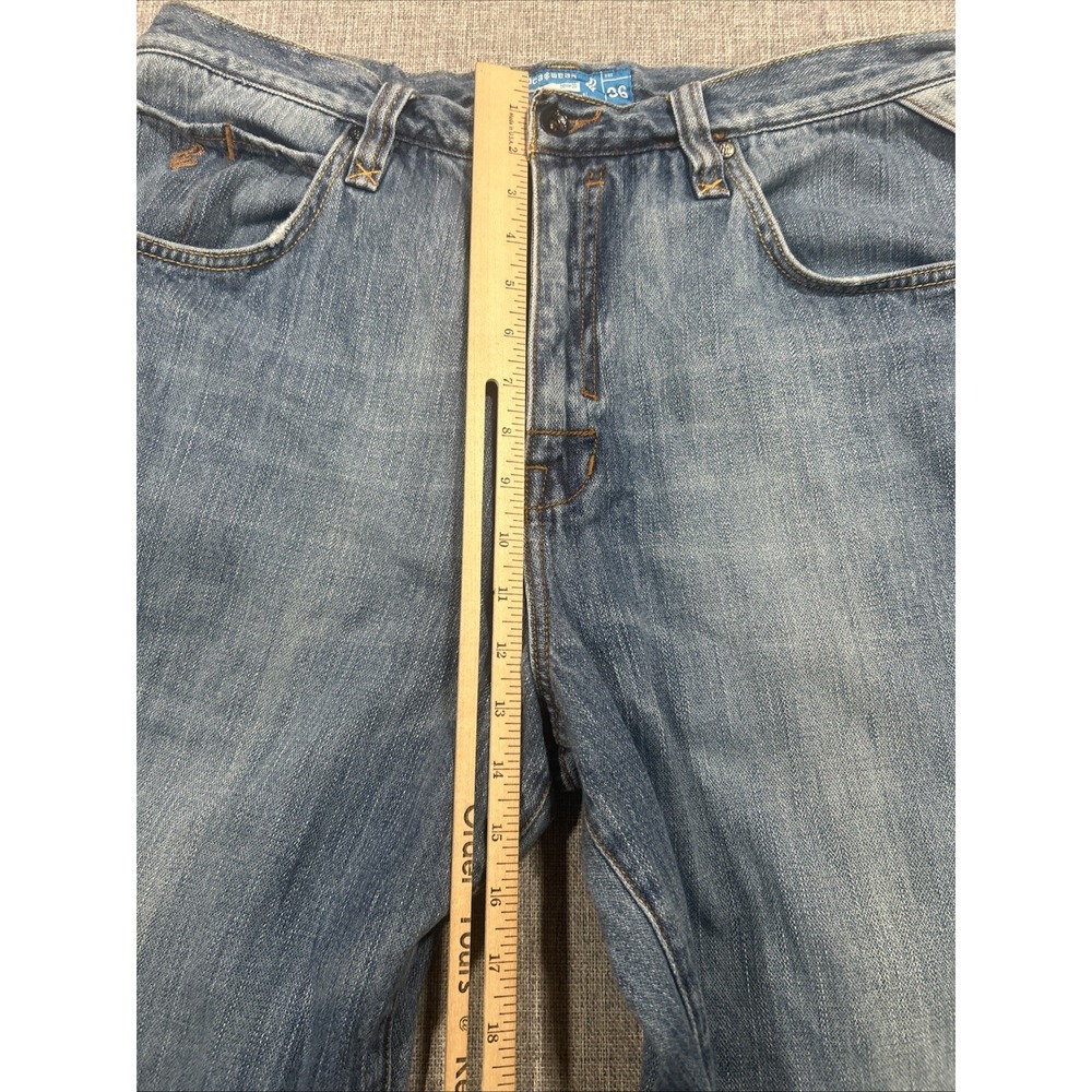 Vintage Rocawear Jeans Mens 36x33 Baggy Fit Y2K Streetwear Blue Denim - Picture 14 of 16